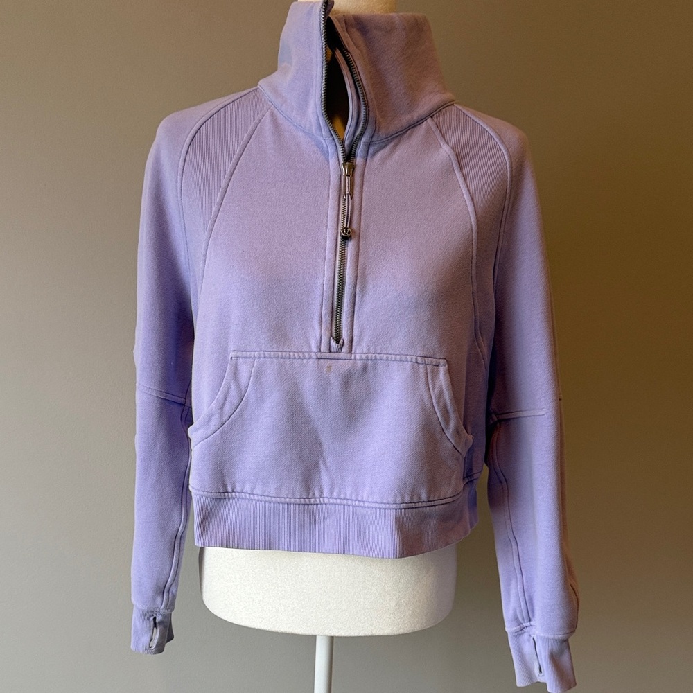 lululemon athletica Purple Half-Zip Sweatshirt